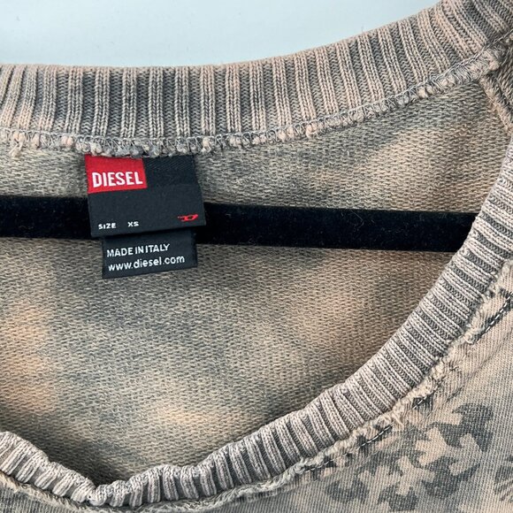 Diesel Long Sleeve Bleached Top - Picture 2 of 4
